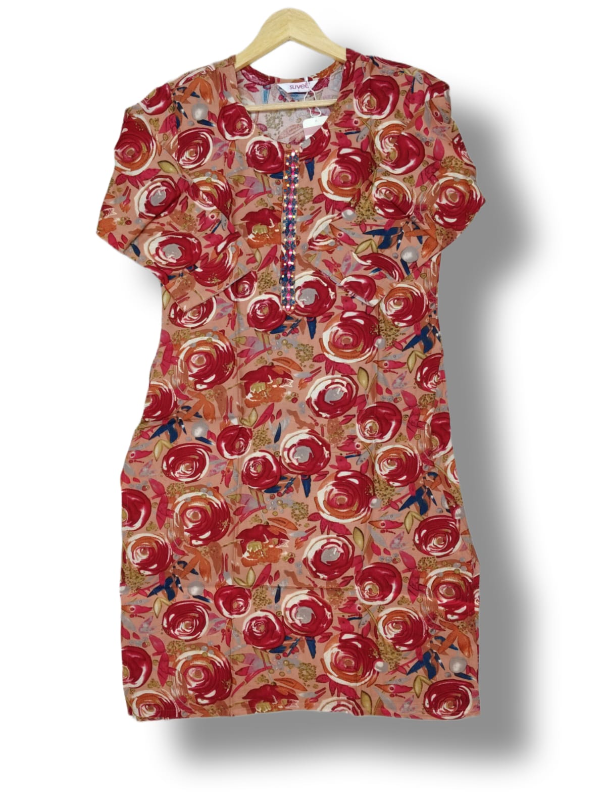 PRINTED RAYON & MODAL SILK KURTI